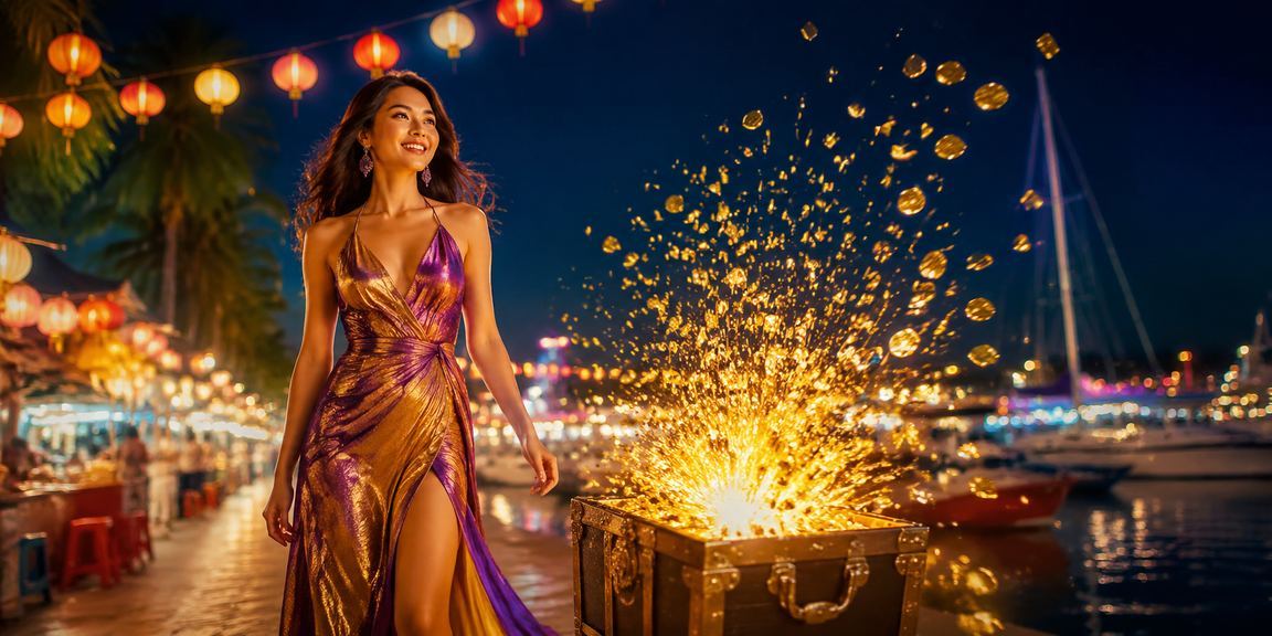 Không khí cược thể thao sôi động về đêm tại chợ đêm Nha Trang với người dùng trên điện thoại